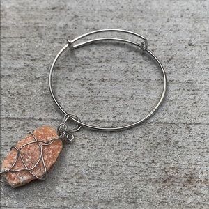 Handmade Wire Wrapped Gemstone Bracelet